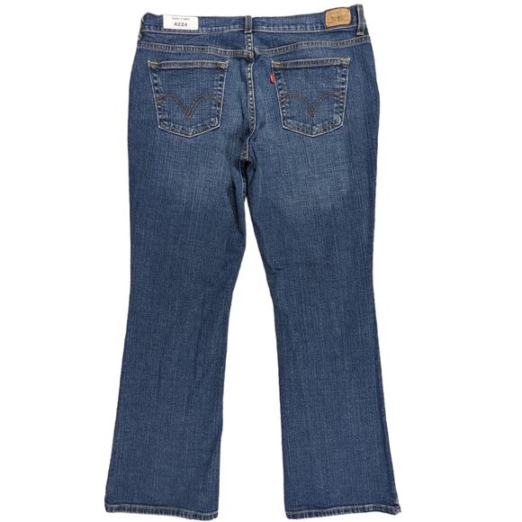 Levi's 515 Boot Cut Jeans Women Size 14M Inseam 30" Mid-Rise Blue - Picture 3 of 11